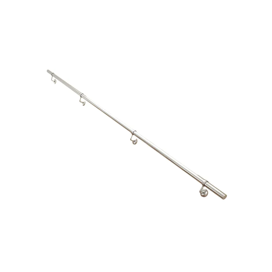 Fortia Rampe arrondie pour escalier acier argent