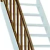 Kordo Rampe balustre rectangle sapin escalier 1/4 tournant