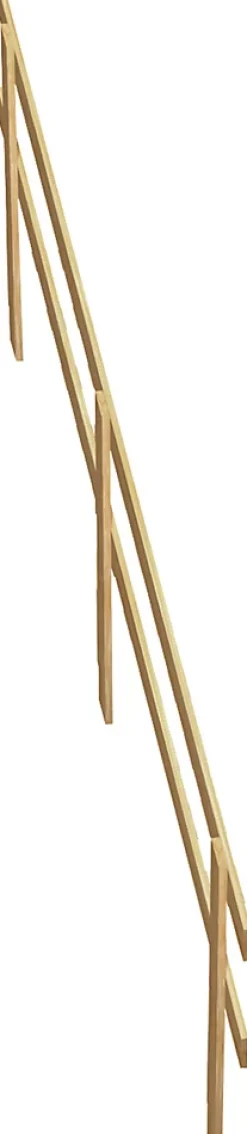 Rampe carrée pour escalier droit 1/4 tournant normandie