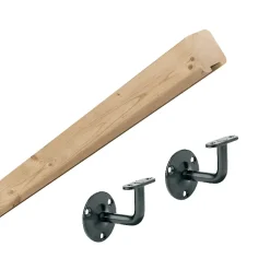 Rampe carrée pour escalier épicea coloris naturel-Fortia Best