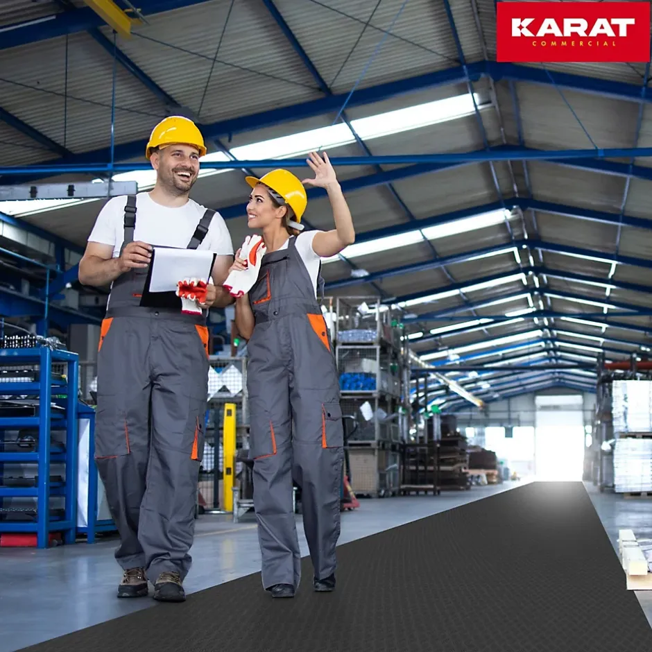 Floordirekt Revetement sur mesure, Noir 120 x 250 cm -