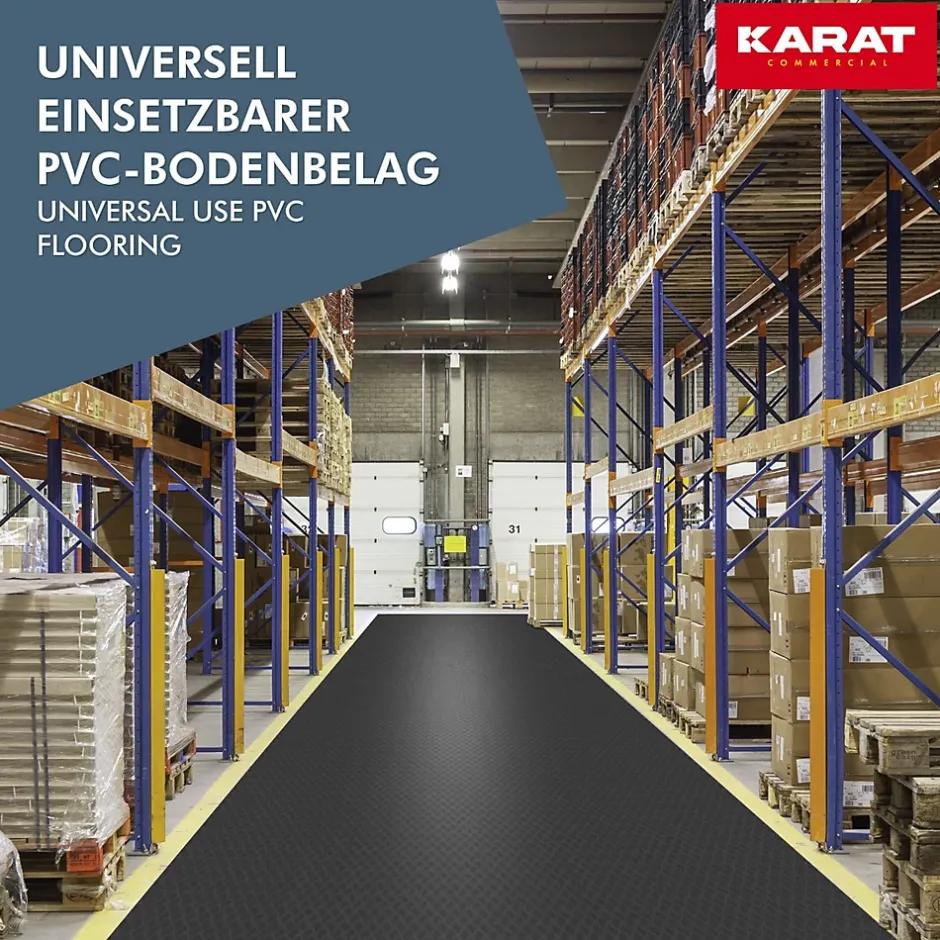 Revetement sur mesure, Noir 120 x 200 cm --Floordirekt New