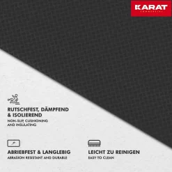 Floordirekt Revetement sur mesure, Noir 120 x 350 cm -