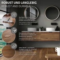 Ml-Design Revêtement de sol à clic en PVC 7,7m²/35 planches 122x18cm marron aspect chêne bois