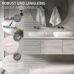 Revêtement de sol autocollant en PVC 6,69m²/48 planches 91,5x15,3cm blanc aspect chêne-Ml-Design Best