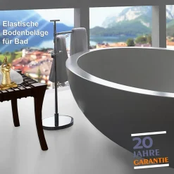 Floordirekt Revêtement de sol Expotop Blanc Vinyle 200 x 500 cm