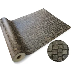Floordirekt Revêtement de sol PVC 3D Moonlight Vinyle Cobble 200 x 200 cm -