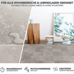 Floordirekt Revêtement de sol sur mesure Atlantic Zala 997M Largueur 100 x 200 cm -