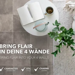 Floordirekt Revêtement de sol sur mesure Atlantic Zala 997M Largueur 100 x 200 cm -