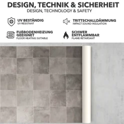 Revêtement de sol sur mesure Atlantic Zala 997M Largueur 100 x 100 cm --Floordirekt