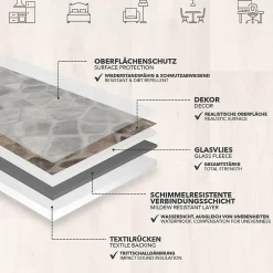 Floordirekt Revêtement de sol sur mesure Atlantic Selby 162M 100 x 50 cm -