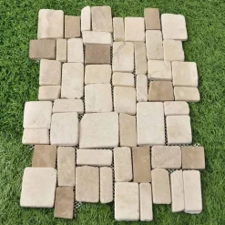 Wanda Collection Revêtement mosaïque en pierre marbre et onyx