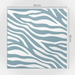 Revêtement Mural PVC 50x50 cm Motif Zébré 4 pièces-Wallfluent Best