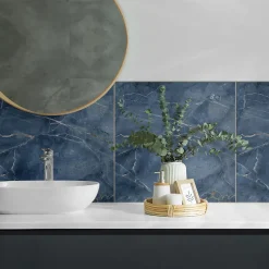 Wallfluent Revêtement Mural PVC 50x50 cm Motif De Pierre Naturelle 4 pièces