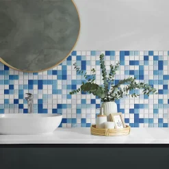 Revêtement Mural PVC 100x50 cm Motif Marbre Naturel 1 pièce-Wallfluent New