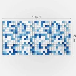 Revêtement Mural PVC 100x50 cm Motif Marbre Naturel 1 pièce-Wallfluent New