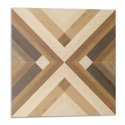 Revêtement Mural PVC 50x50 cm Motif Géométrique À Carreaux 4 pièces-Wallfluent Best