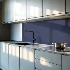 Revêtement Mural PVC 50x50 cm Couleur : Bleu Marine Foncé 4 pièces-Wallfluent Online