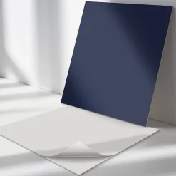 Revêtement Mural PVC 50x50 cm Couleur : Bleu Marine Foncé 4 pièces-Wallfluent Online