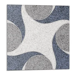 Wallfluent Revêtement Mural PVC 50x50 cm Motif De Mosaïque Abstrait 4 pièces