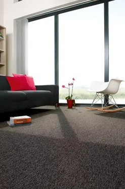 Revêtement sol fibre synthétique noir Forest (vendu à la coupe)- Online