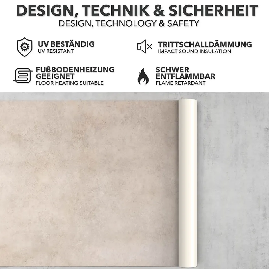 Floordirekt Revêtement sur mesure Atlantic Midas 139L 100 x 100 cm -