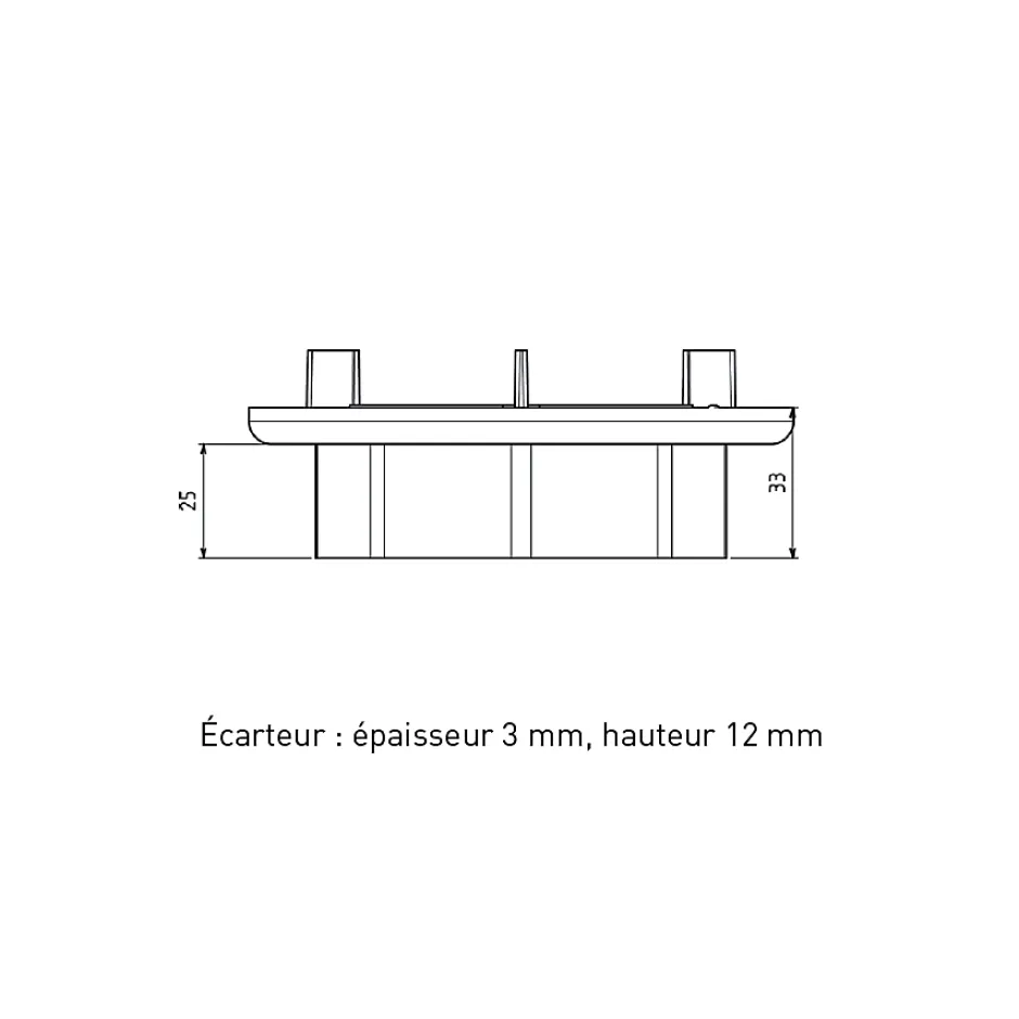 Réhausse de plot 25 mm pour dalle - A l'unite-Jouplast Sale