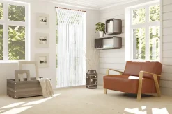 Rideau de porte macramé bohème blanc L.200 x l.90cm-Jardiline Best