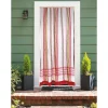 Rideau de porte moustiquaire en toile multicolore Rouge 140 x 225 cm --Morel Best