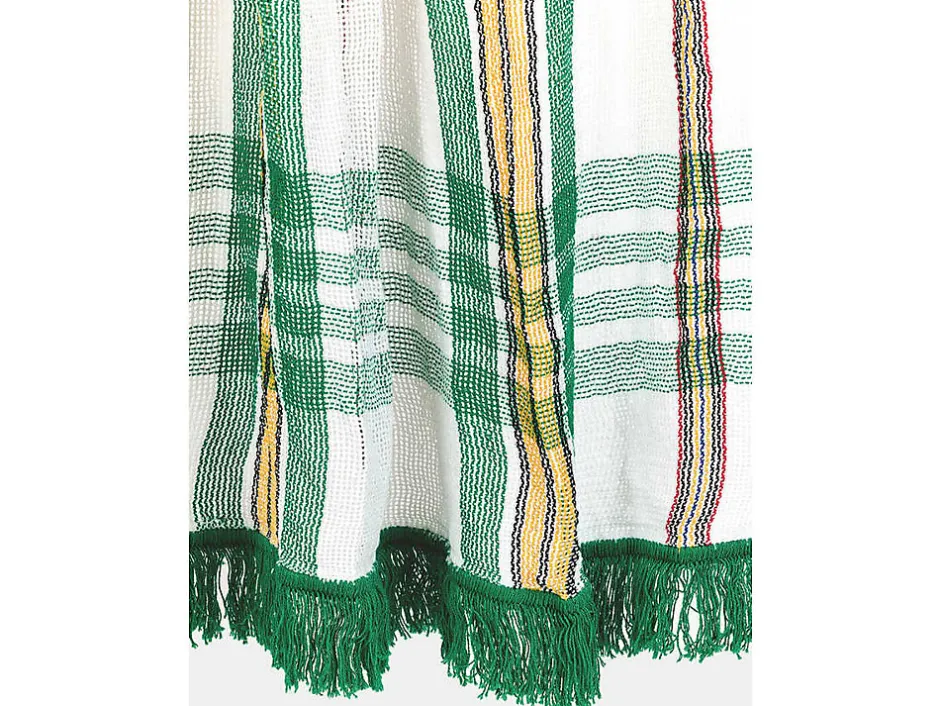 Rideau de porte moustiquaire en toile multicolore Vert 140 x 225 cm --Morel Sale