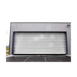 4M Rideau Métallique Blanc RAL9010 Motorisé 380V Lames Pleines 9/10ème L9500 H3500