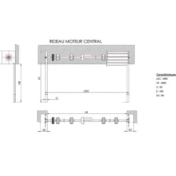 Rideau Métallique Galvanisé Motorisé 220V Lames Pleines 7/10ème L4500 H2500 PREMIUM-4M Online