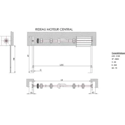 Rideau Métallique Galvanisé Motorisé 220V Lames Pleines 7/10ème L3000 H2500 CLASSIC-4M Online