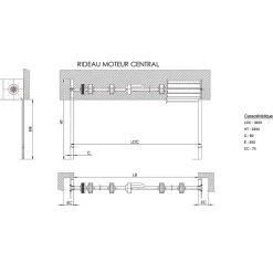 Rideau Métallique Galvanisé Motorisé 220V Lames Pleines 7/10ème L3500 H3000 CLASSIC-4M Best