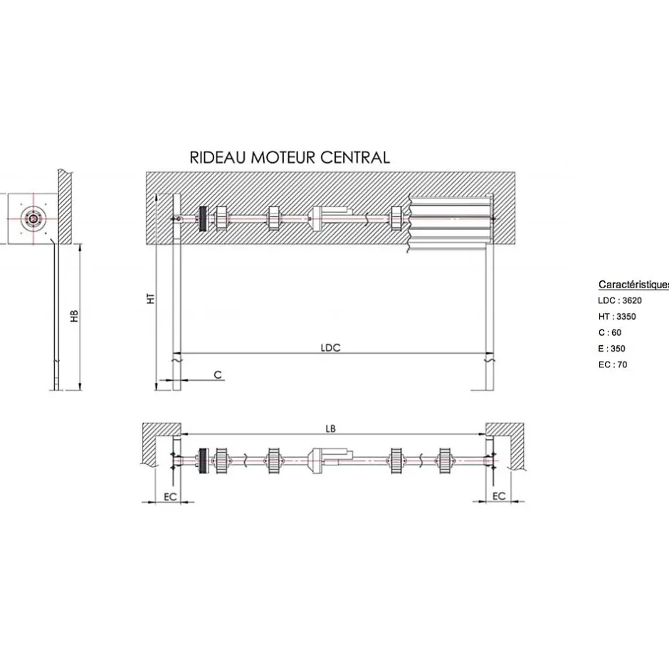 Rideau Métallique Galvanisé Motorisé 220V Lames Pleines 7/10ème L3500 H3000 CLASSIC-4M Best