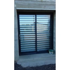 Rideau Métallique Galvanisé Manuel Lames Pleines 7/10ème L1500 H2500 CLASSIC-4M Discount