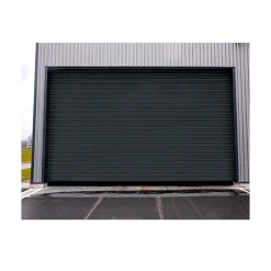 4M Rideau Métallique Gris RAL7016 Motorisé 220V Lames Pleines 9/10ème L6500 H2500 PREMIUM