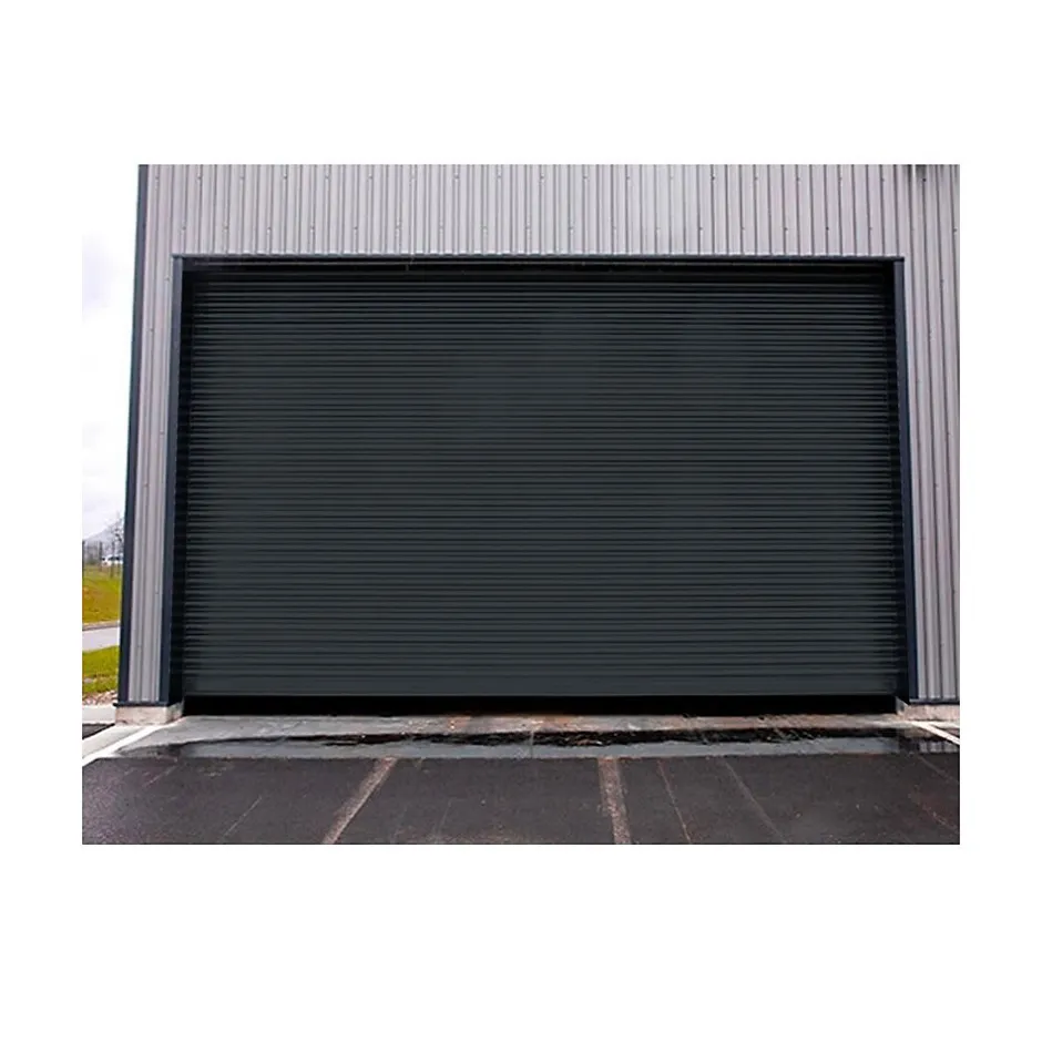 Rideau Métallique Gris RAL7016 Motorisé 220V Lames Pleines 9/10ème L7500 H1500 PREMIUM-4M Hot