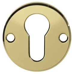 Rosace de fonction rond à visser brillant or Ø48mm-GoodHome Best