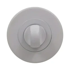 Rosace de fonction rond à visser à condamnation Duod acier mat blanc Ø52mm- Sale