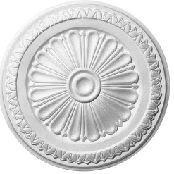 Rosace polystyrène Donatella ø34 cm blanc