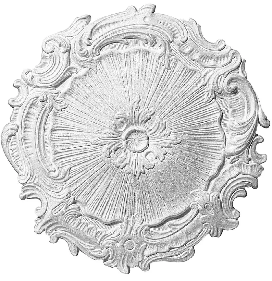 Rosace polystyrène Eleonora ø44 cm blanc