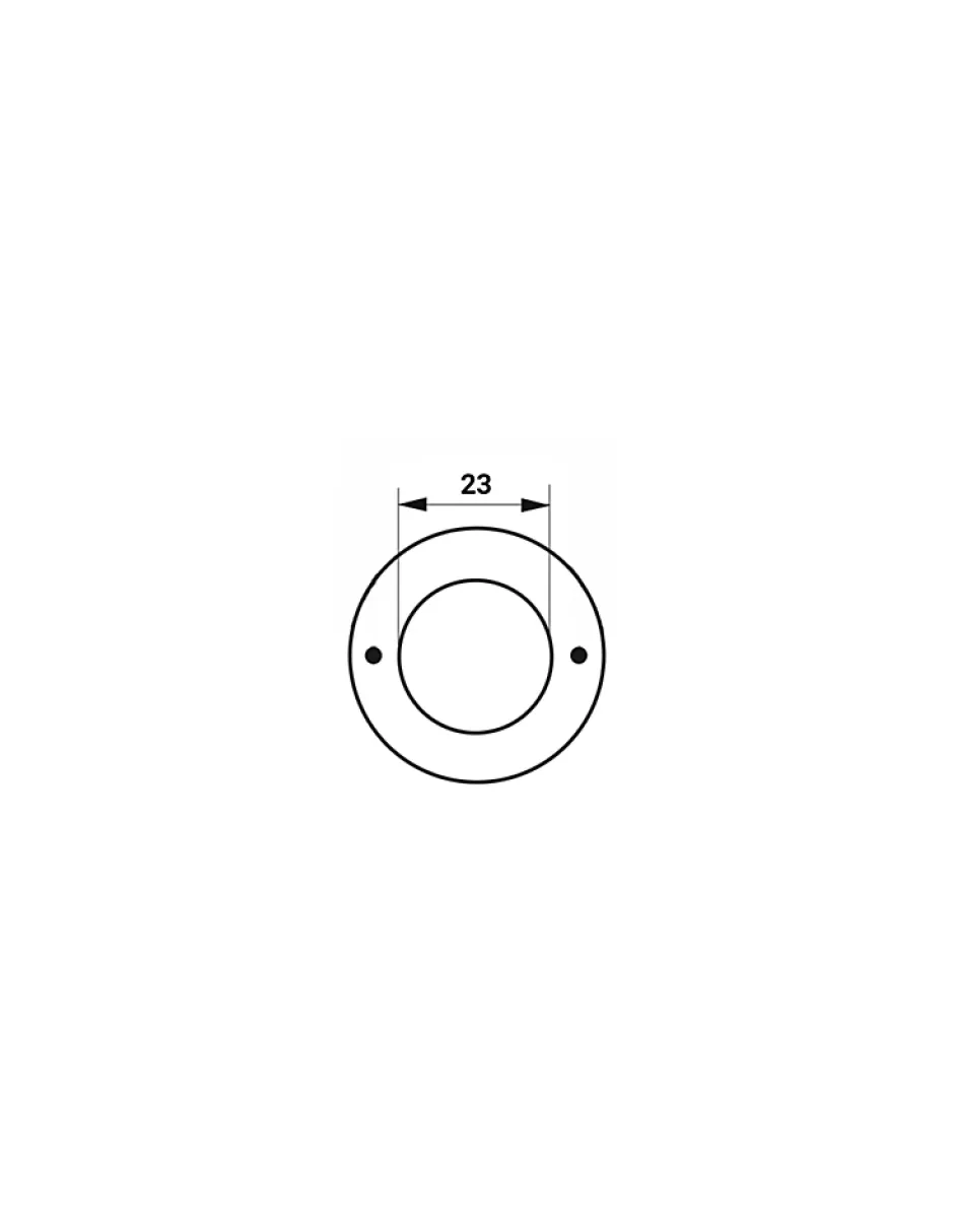 Thirard Rosace pour cylindre diamètre 23mm, laiton -