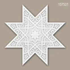 Rosace 157501 Dalle de plafond Élément décoratif 3d panneau mural 53,5 x 53,5 cm-Profhome Hot