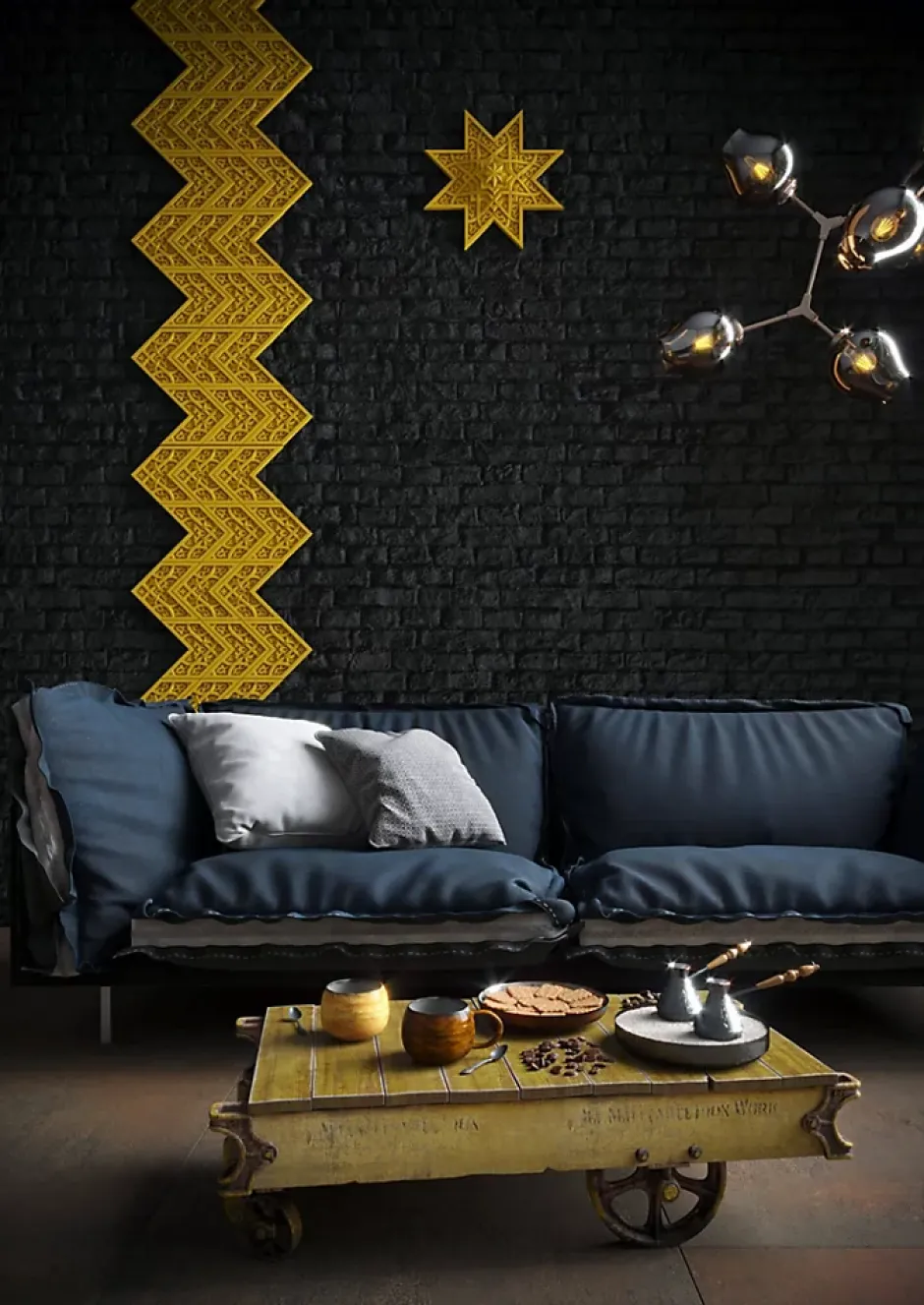 Rosace 157501 Dalle de plafond Élément décoratif 3d panneau mural 53,5 x 53,5 cm-Profhome Hot