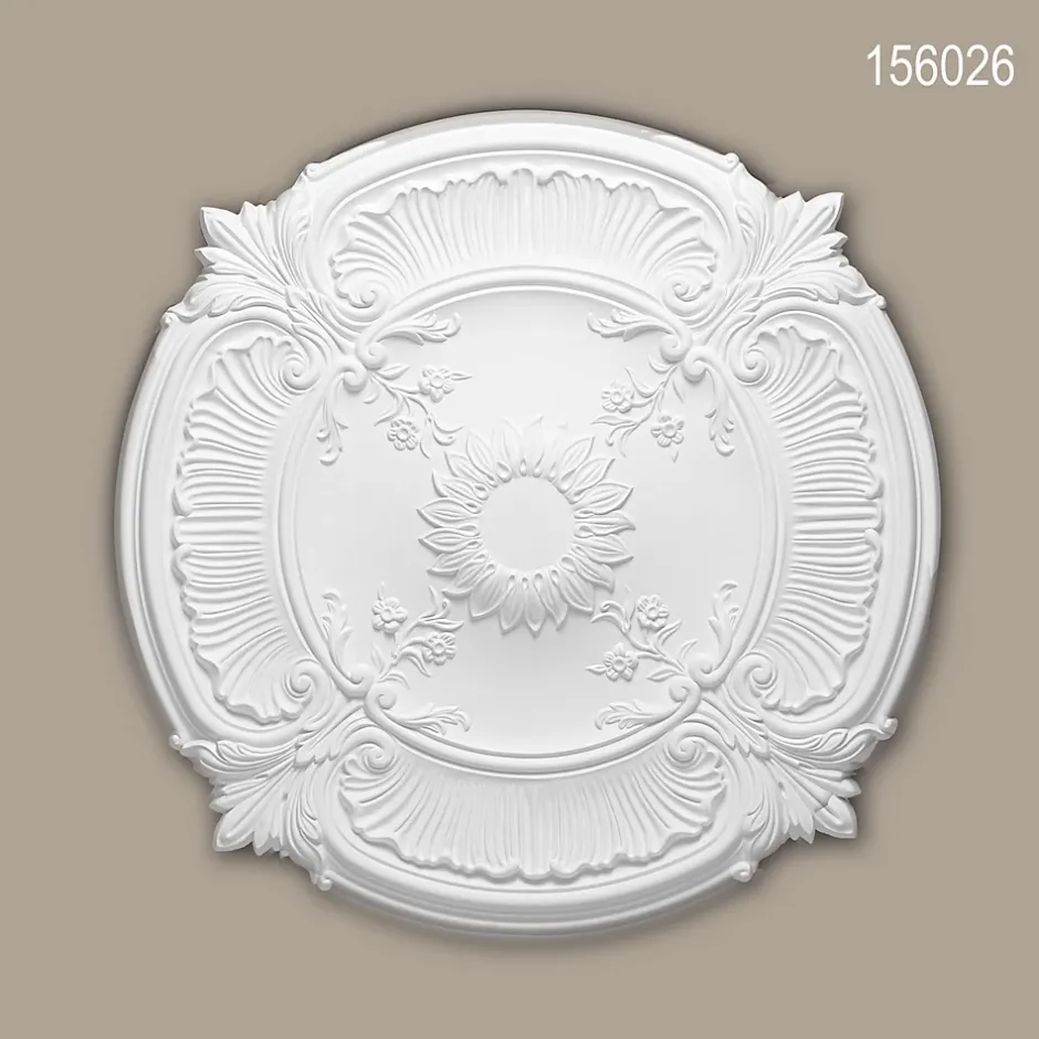 Profhome Rosace 156026 Élement décorative Élement pour plafond diametre 77 cm