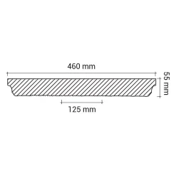 Rosace 156033 Élement décorative Élement pour plafond diametre 46 cm-Profhome Outlet