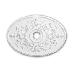 Profhome Rosace 156041 Élement décorative Élement pour plafond 78,5 x 54,4 cm