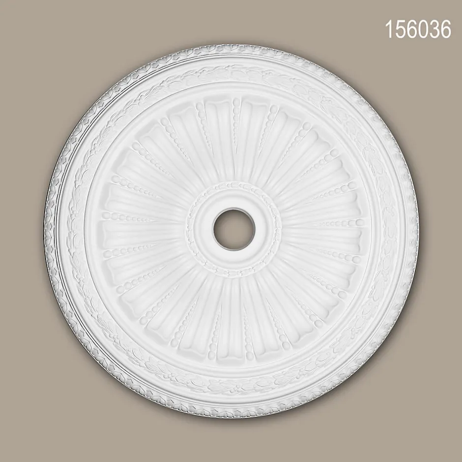 Profhome Rosace 156036 Élement décorative Élement pour plafond diametre 88,7 cm