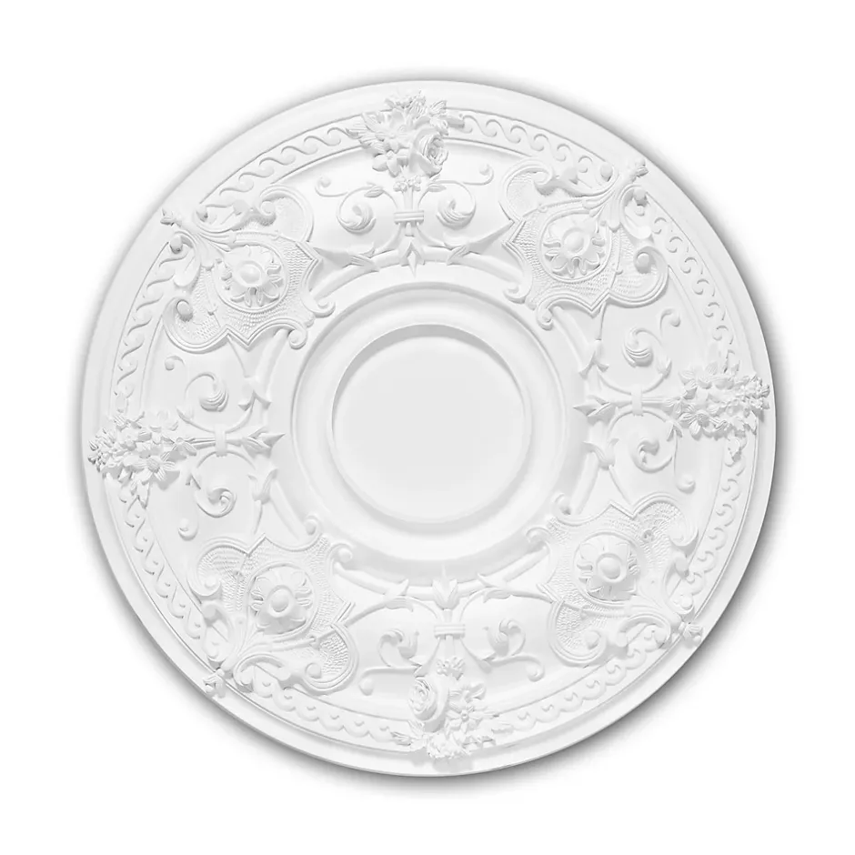 Profhome Rosace 156040 Élement décorative Élement pour plafond diametre 70,7 cm
